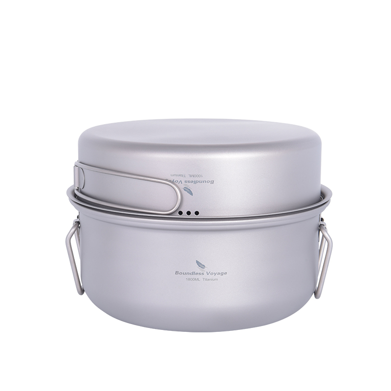 Camping Cooking Pot Set - Set Peralatan Masak Titanium Boundless Voyage