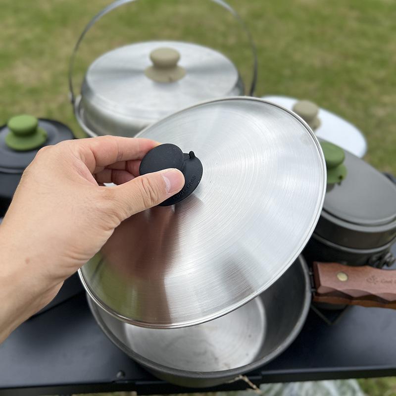 Camping Cooking Cup - 1 Buah Kenop Tutup Panci Silikon