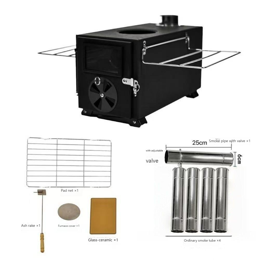 Camping Cooking - Kompor Kayu Bakar Baja Karbon 2026new