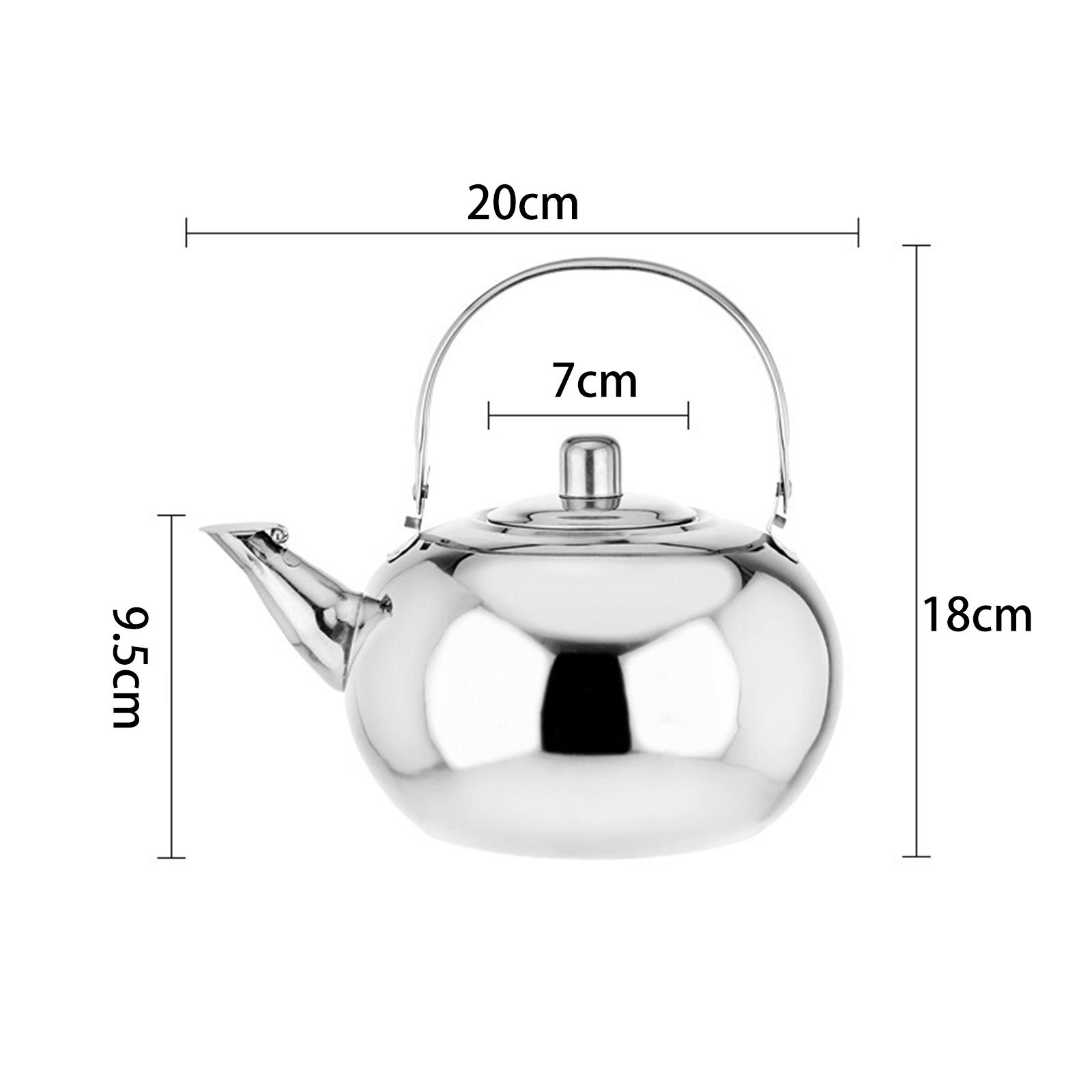 Camping Cooking Pot Large - Teko Teh Stainless Steel dengan Gagang