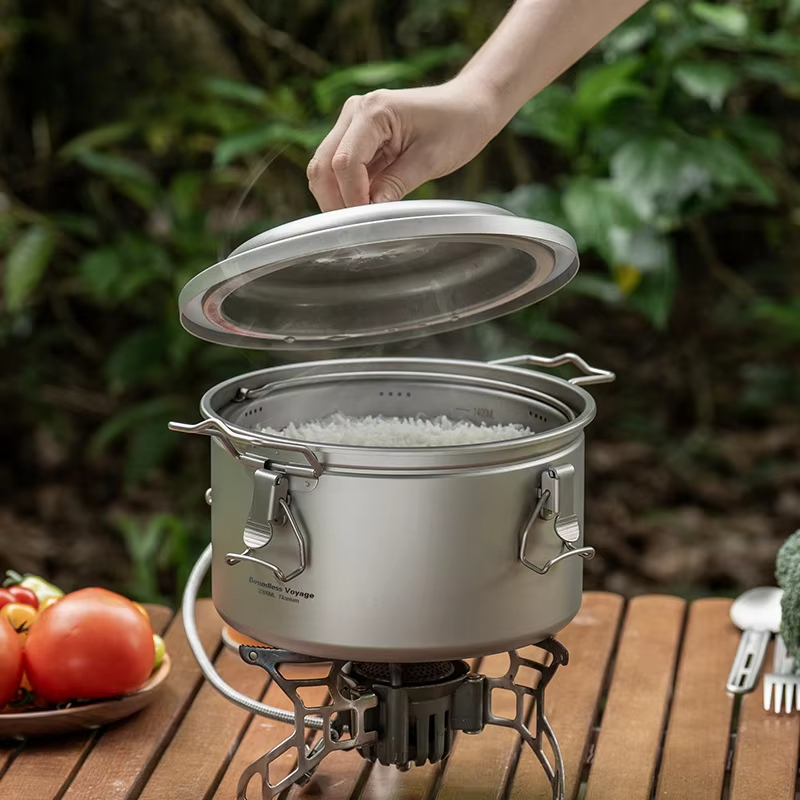 Camping Cooking Pot Large - Panci Masak Outdoor Camping Panci Sup