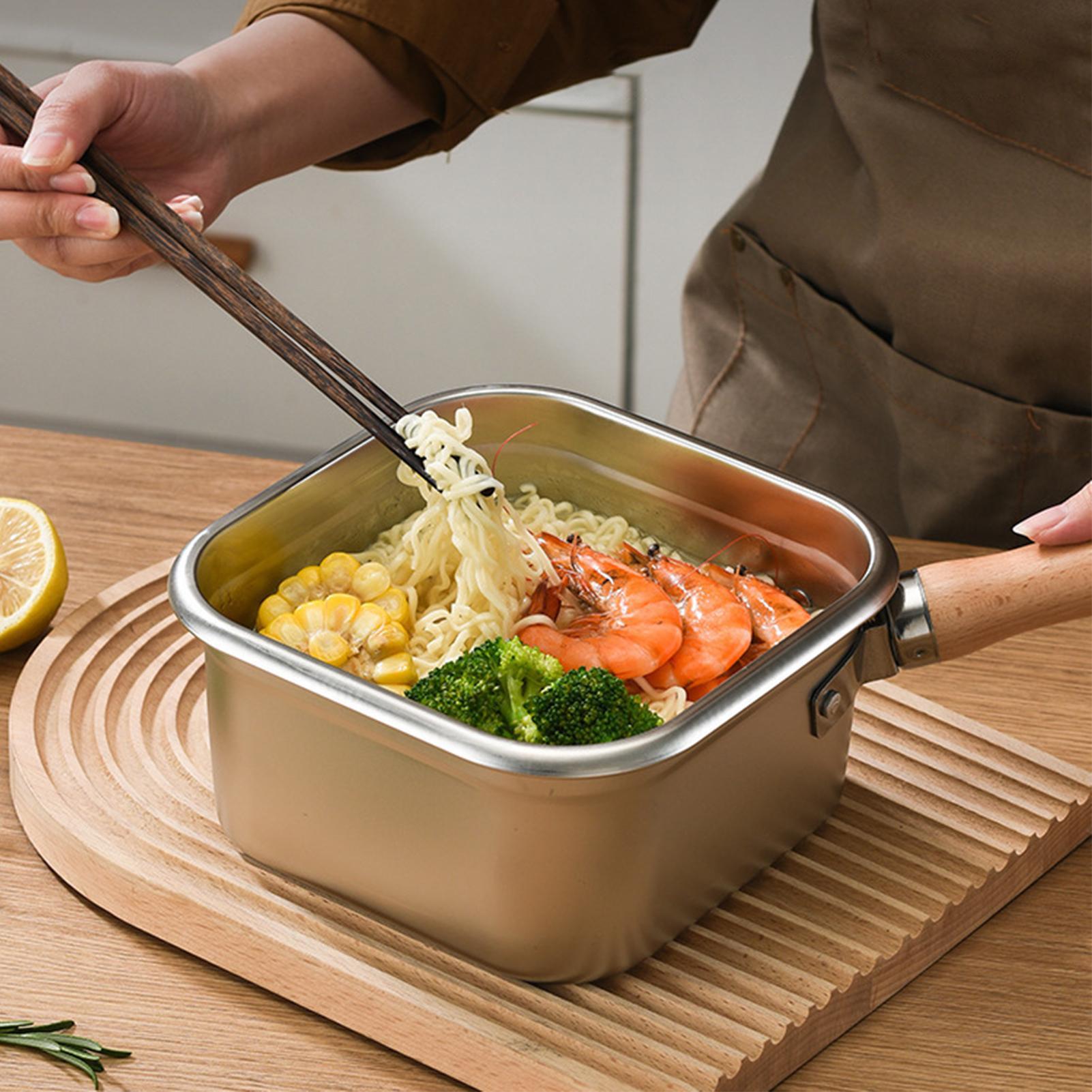 Camping Cooking Pot Large - Set Panci Penggorengan Persegi untuk Berkemah,