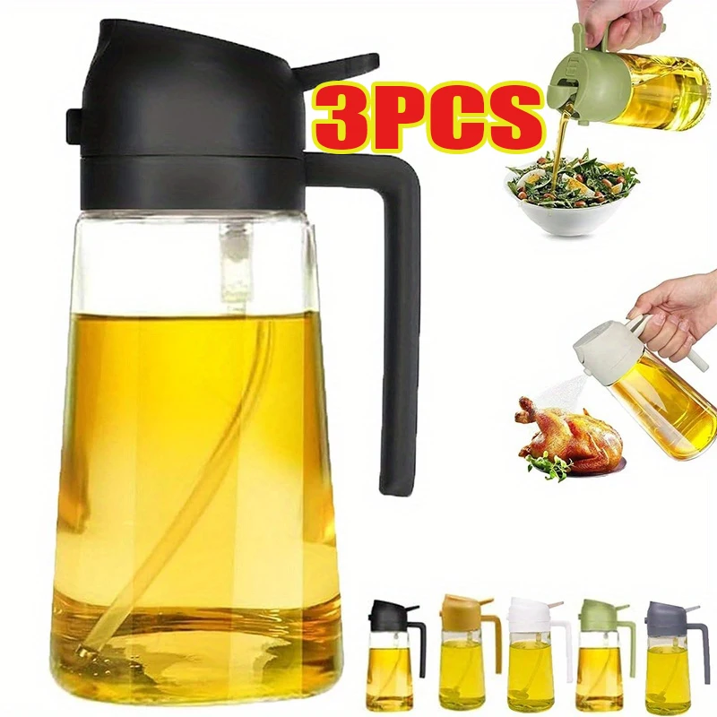 Camping Cooking Oil Bottle - Botol Semprot Minyak 2-in-1 Plastik untuk
