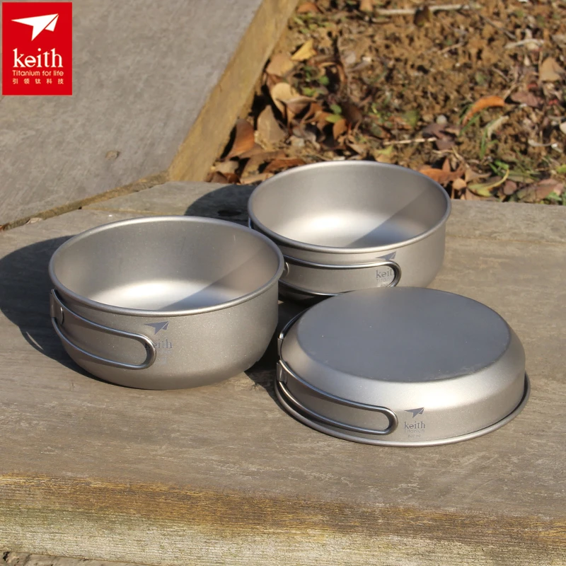 Camping Cooking Unit - Keith Set panci masak Titanium 3