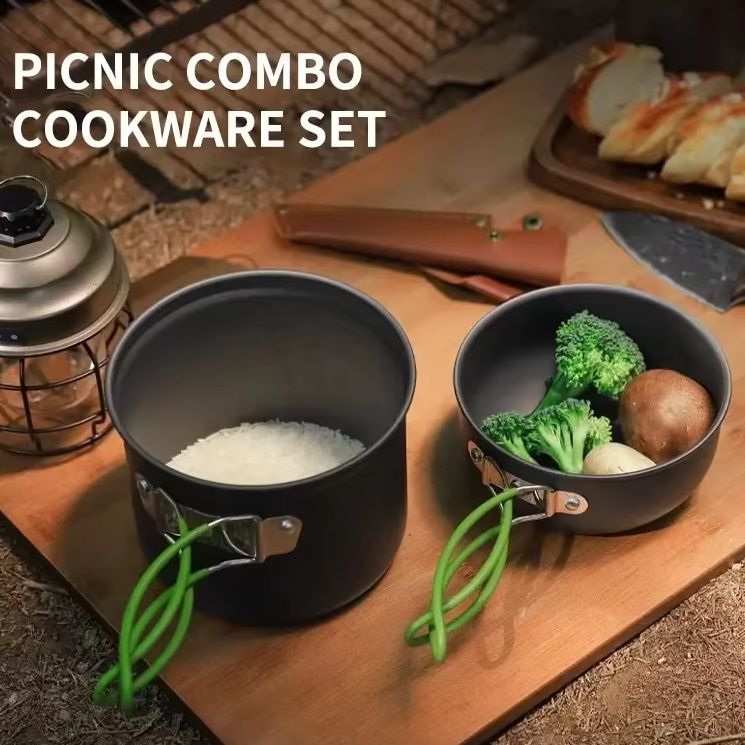 Camping Cooking Gear Set - Peralatan Masak Piknik Hiking Luar Ruangan