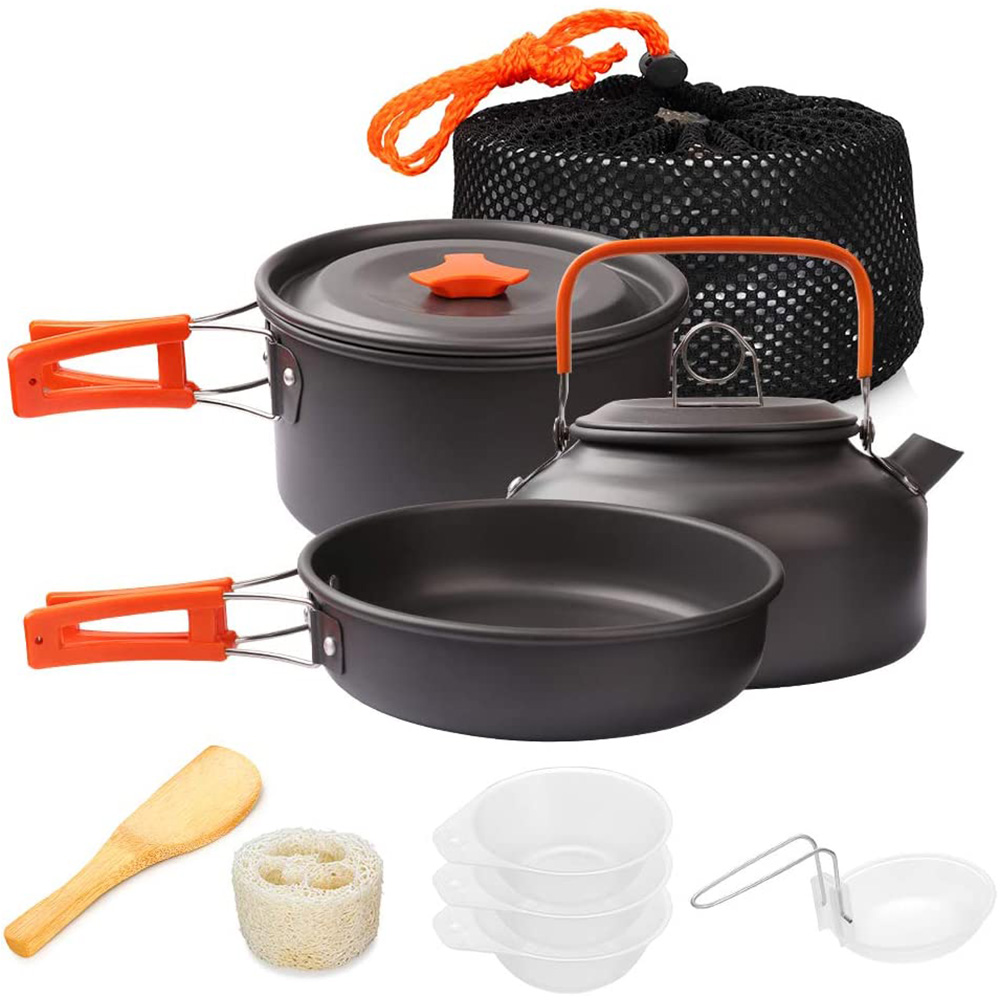 Camping Cooking Pot Set - 1 Buah/1Set Peralatan Masak Berkemah Set