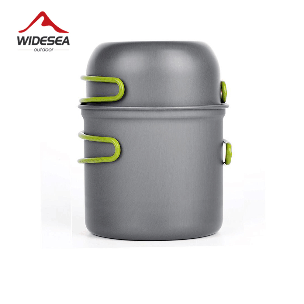 Camping Cooking Pot Set - Villiea Peralatan Memasak Berkemah Sangat Ringan