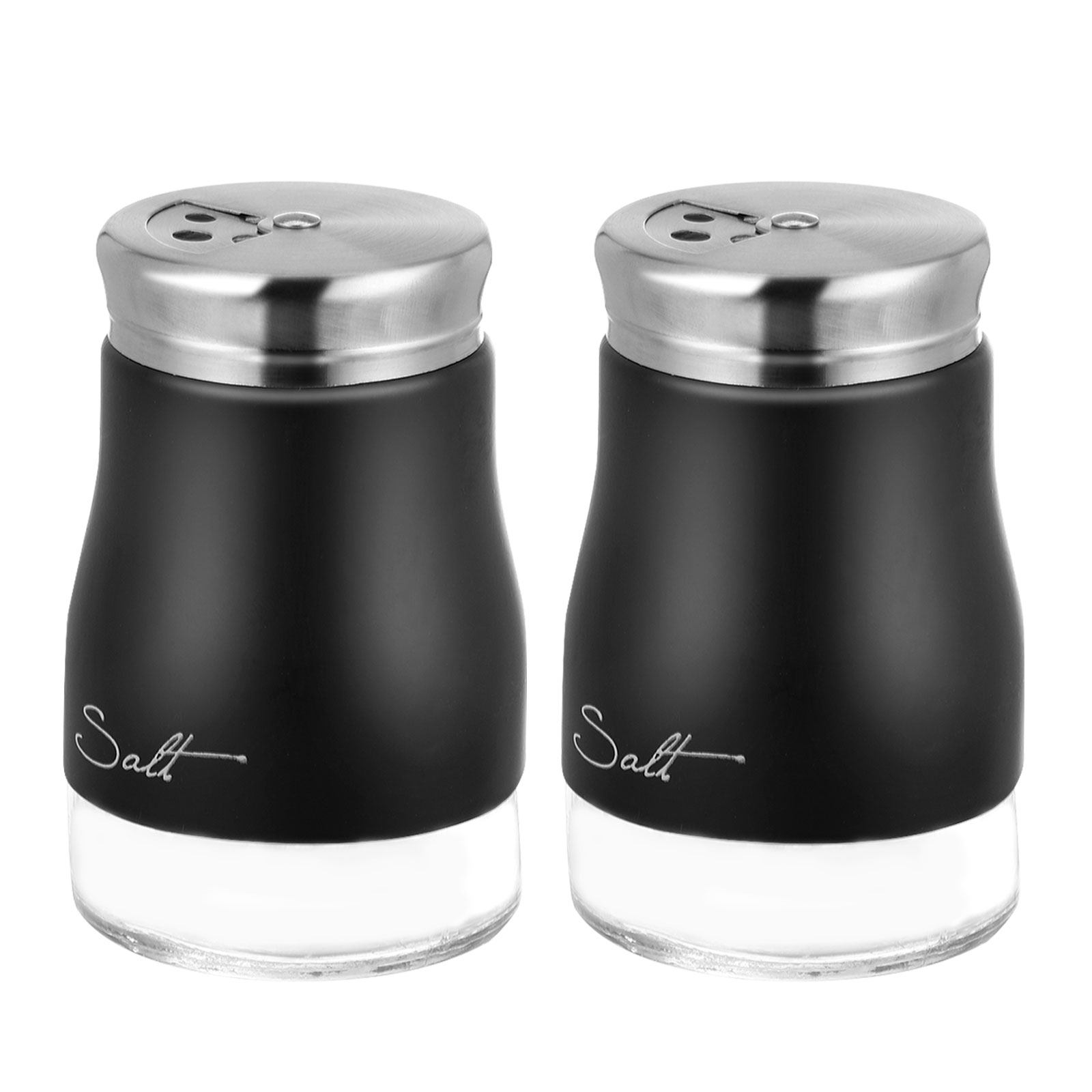 Camping Cooking - 2Pcs Set Wadah Garam Kaca dengan