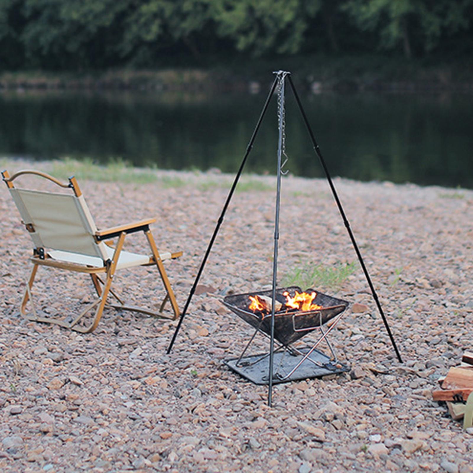 Camping Cooking Pot Large - Tripod Api Unggun Besar untuk Luar