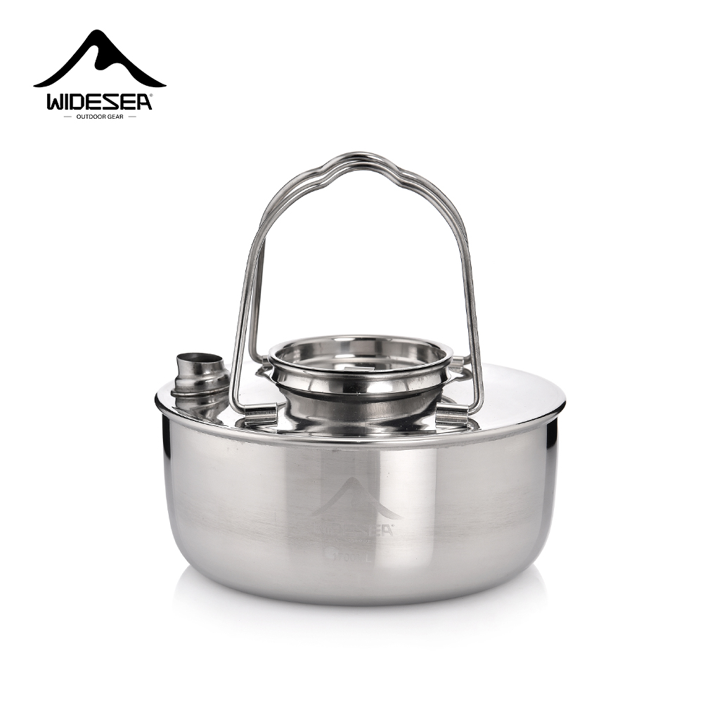 Camping Cooking Kettle - Layar Lebar berkemah luar ruangan 1.7L