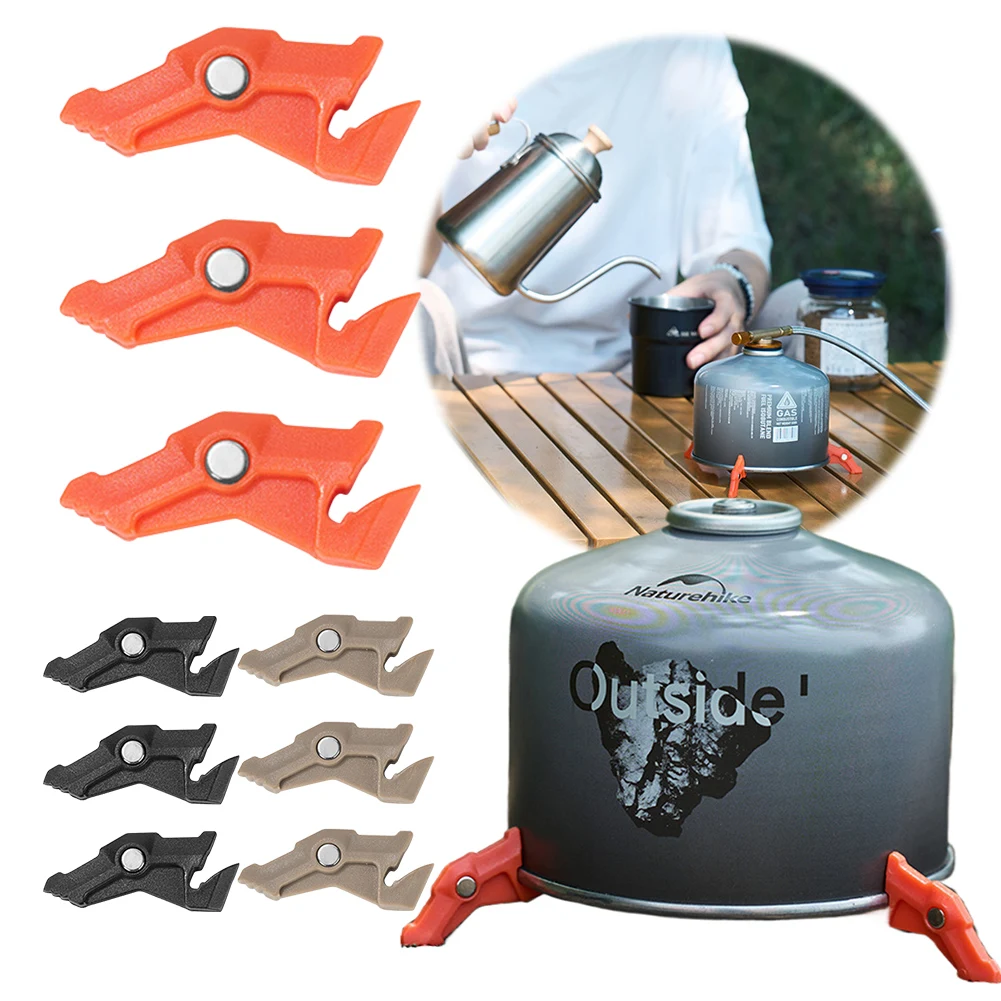 Camping Cooking No Gas - Braket tangki Gas Tripod magnetik, penstabil