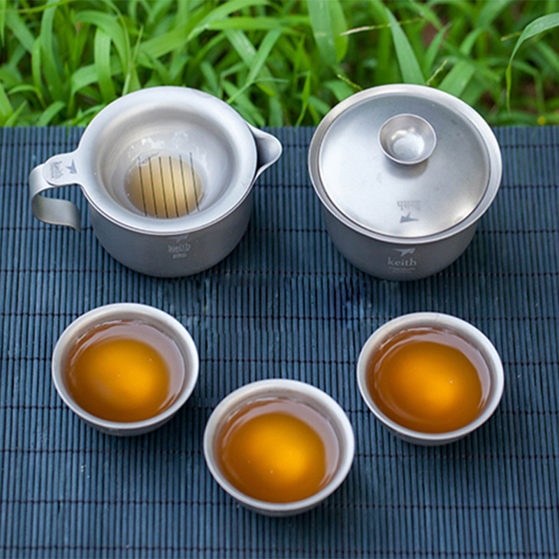 Camping Cooking Kettle - Keith Set Teh Kung Fu Titanium