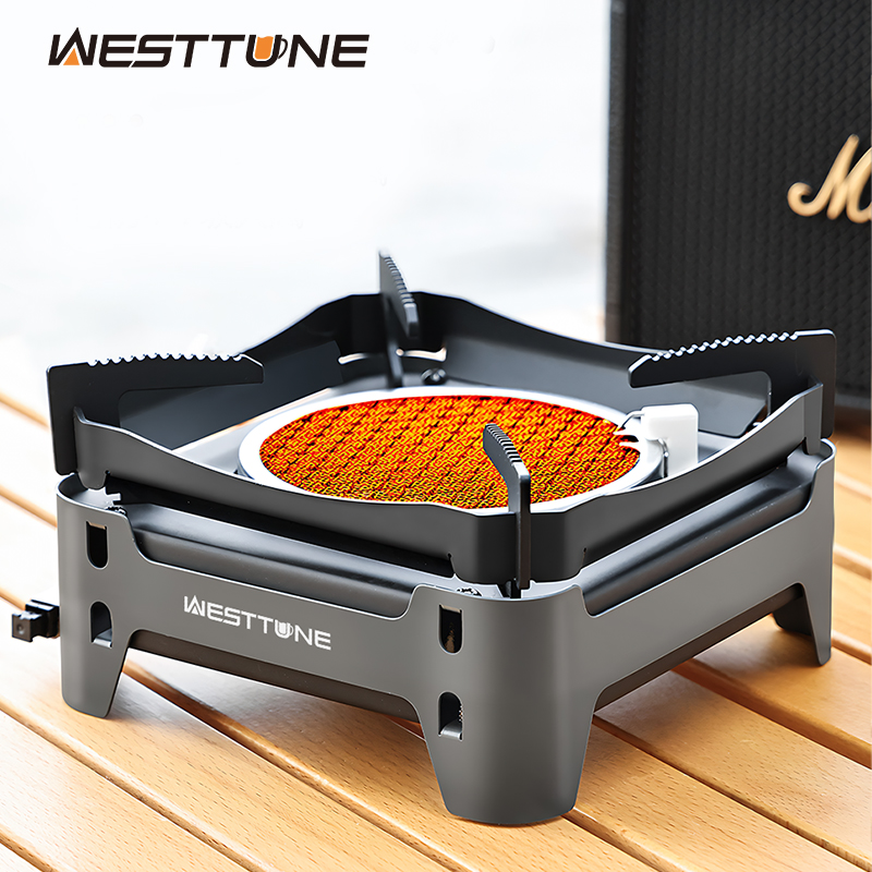Camping Cooking No Gas - WESTTUNE Kompor Pembakaran Inframerah Luar Ruangan