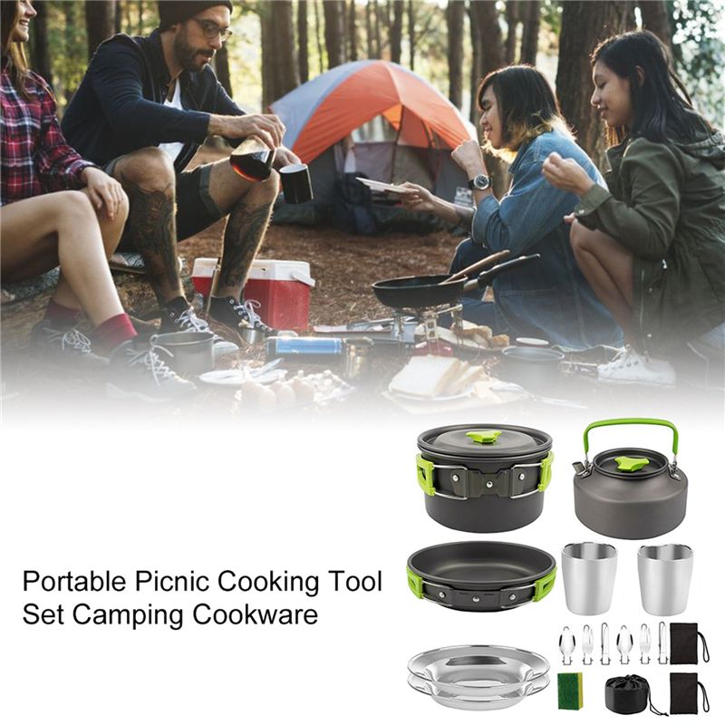 【PEMBELI】Peralatan Masak Campi - Camping Cooking Pot Set ulasan dan harga