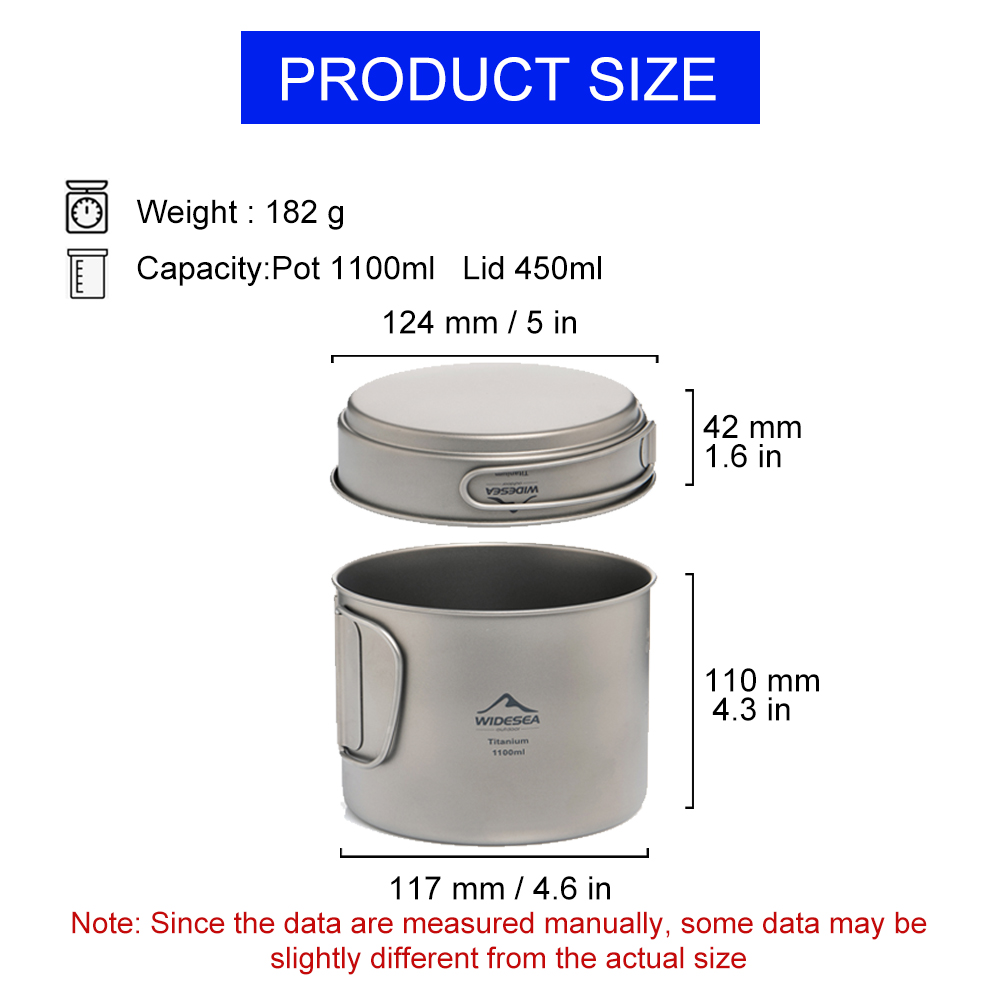 Widesea Panci Berkemah Titaniu - Camping Cooking Cup ulasan dan harga