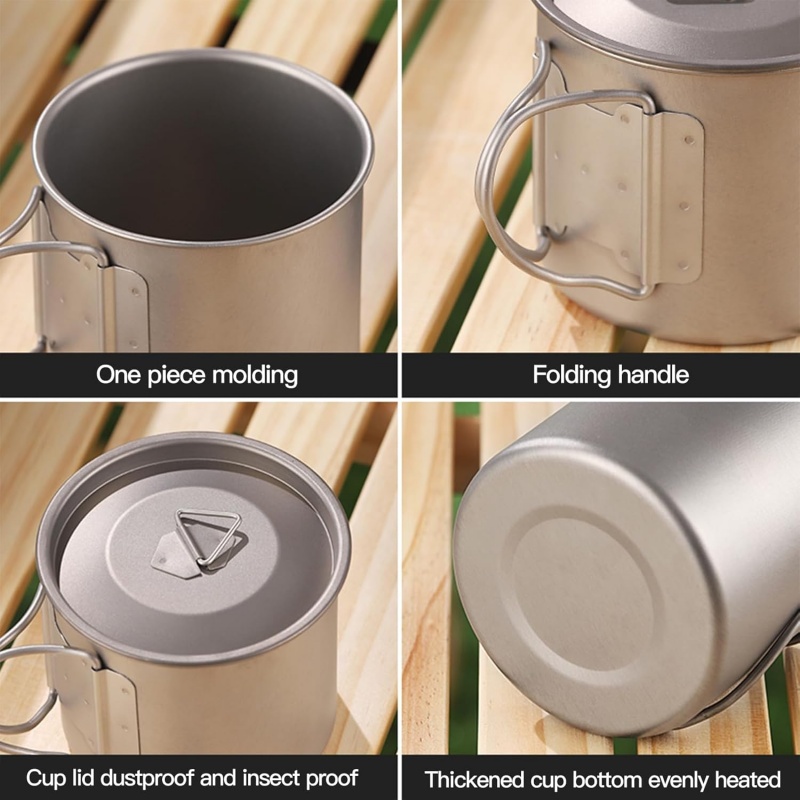 Mug Camping Titanium dengan Pe - Camping Cooking Backpack ulasan dan harga