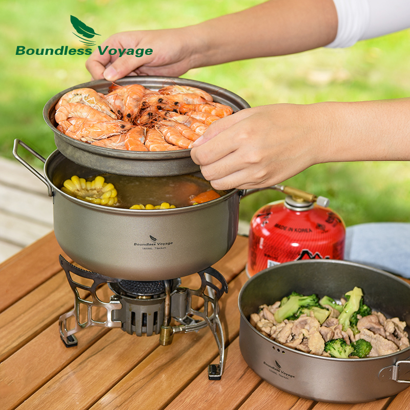Panci Pengukus Titanium Voyage - Camping Cooking Pot Set ulasan dan harga