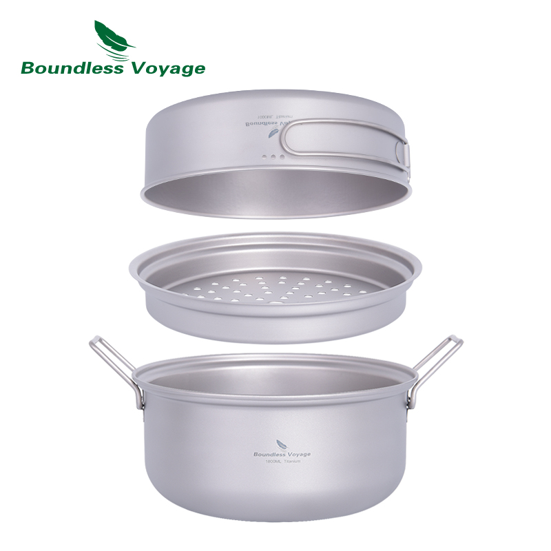 Panci Pengukus Titanium Voyage - Camping Cooking Pot Set ulasan dan harga
