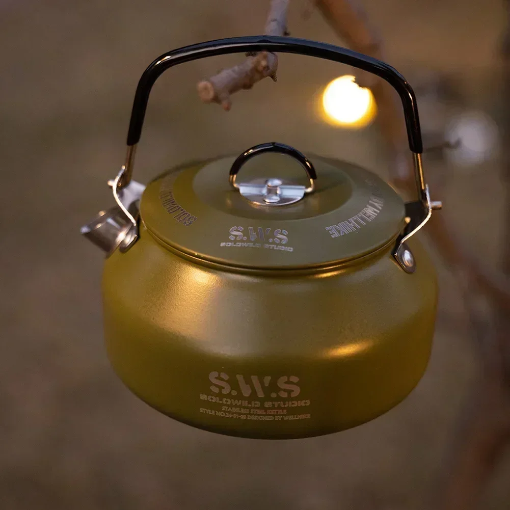Ketel Baja Tahan Karat 0,8L Ke - Camping Cooking Kettle ulasan dan harga