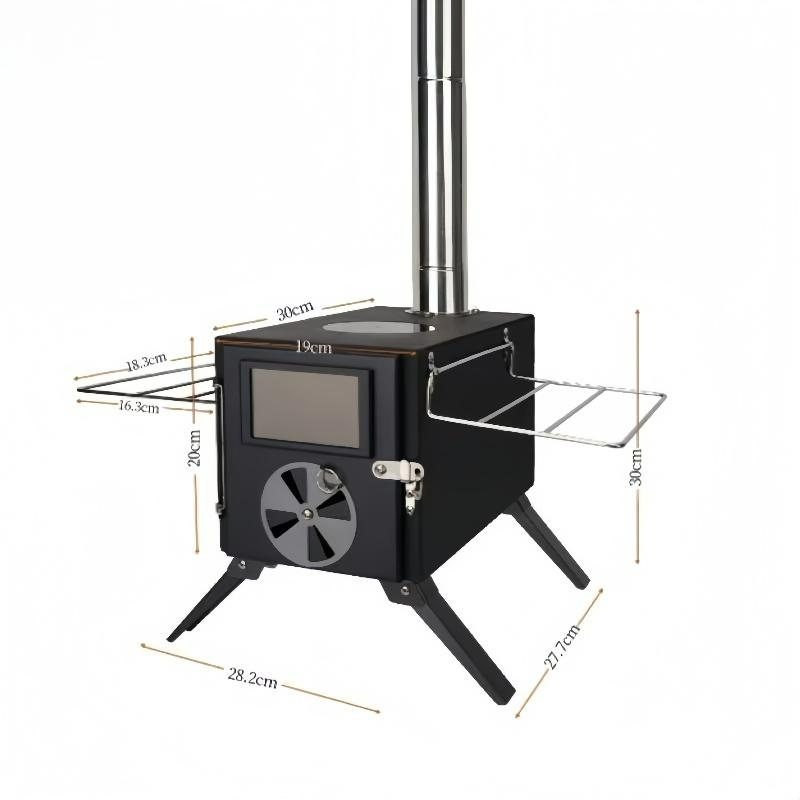 Kompor Kayu Bakar Baja Karbon  - Camping Cooking ulasan dan harga