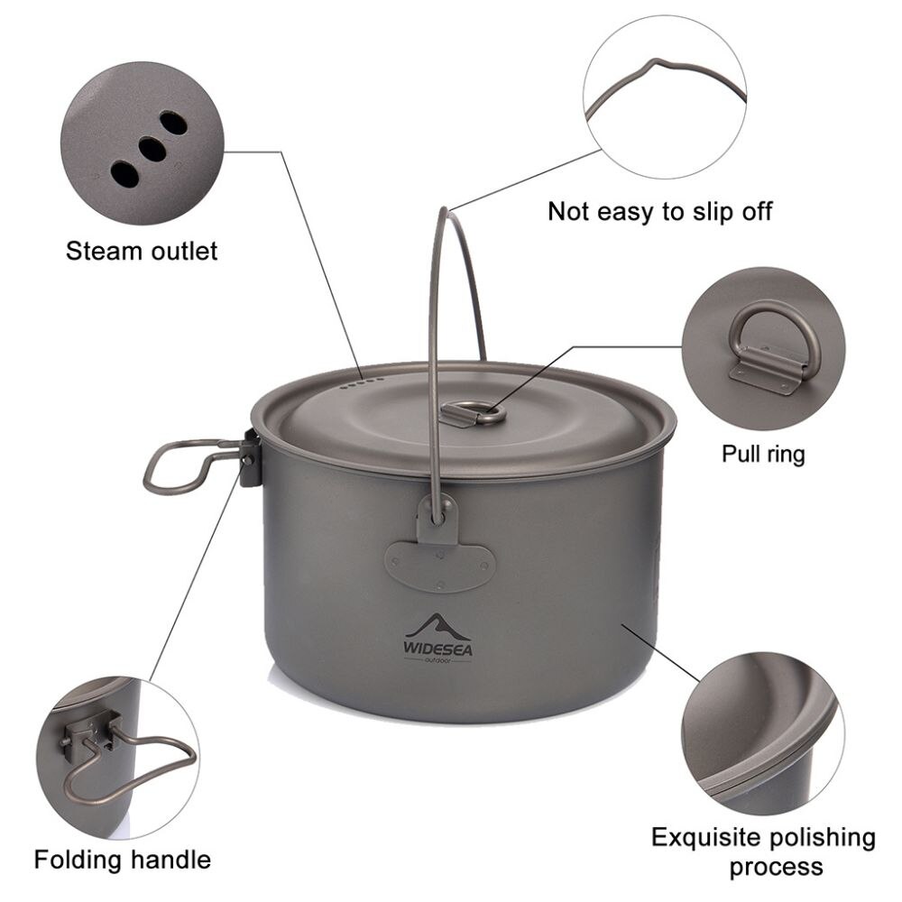 Layar Lebar peralatan makan be - Camping Cooking Pot Set ulasan dan harga