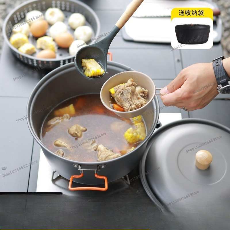 Panci Masak Outdoor 7.5L Kapas - Camping Cooking Pot Large ulasan dan harga