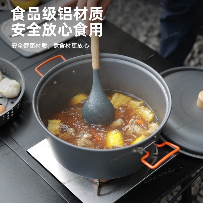 Panci Masak Outdoor 7.5L Kapas - Camping Cooking Pot Large ulasan dan harga