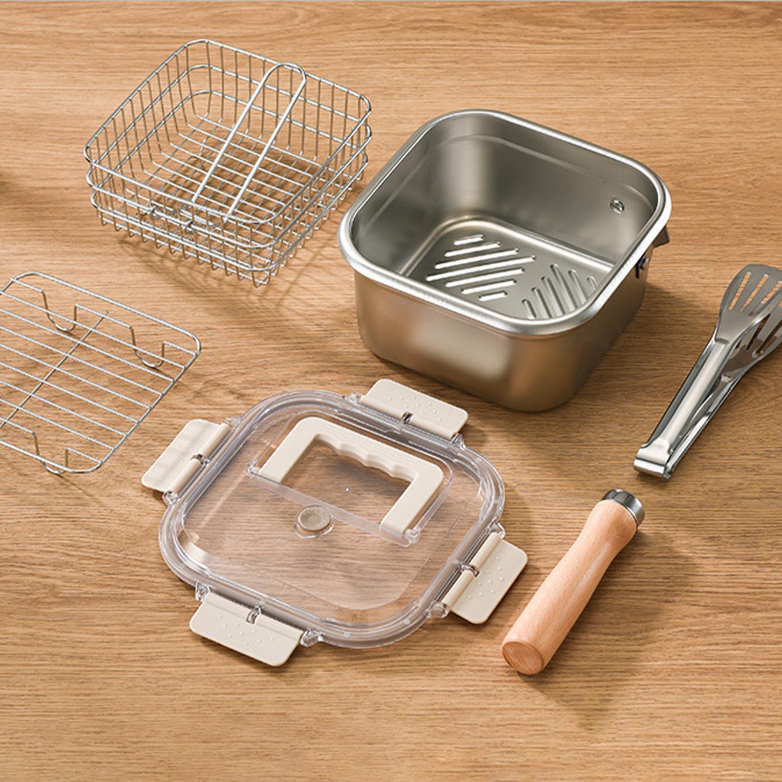 Set Panci Penggorengan Persegi - Camping Cooking Pot Large ulasan dan harga