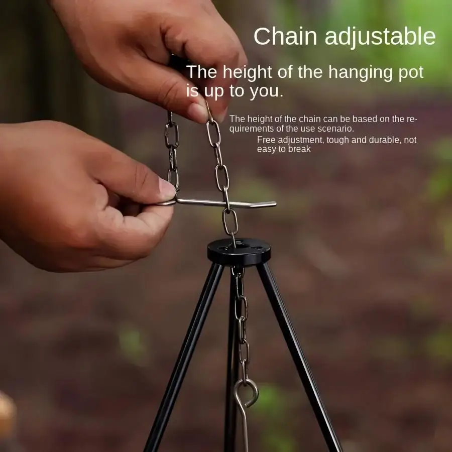 Tripod Api Unggun Besar Luar R - Camping Cooking Pot Large ulasan dan harga
