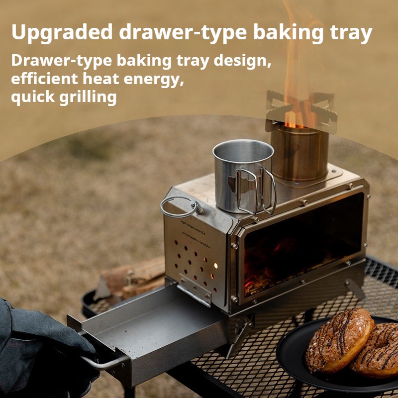 Kompor Pemanas Baja Tahan Kara - Camping Cooking In Forest ulasan dan harga