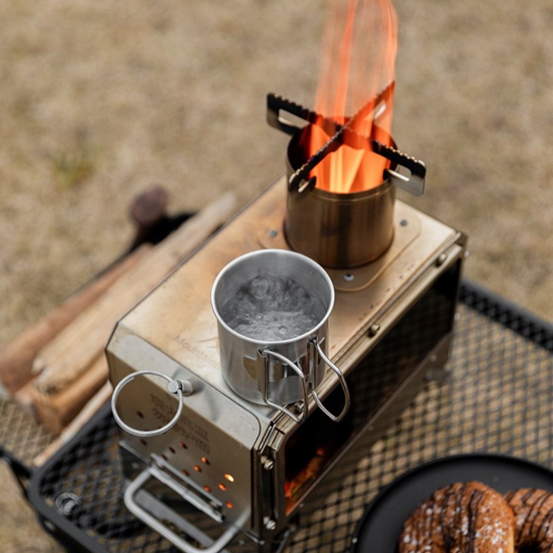 Kompor Pemanas Baja Tahan Kara - Camping Cooking In Forest ulasan dan harga
