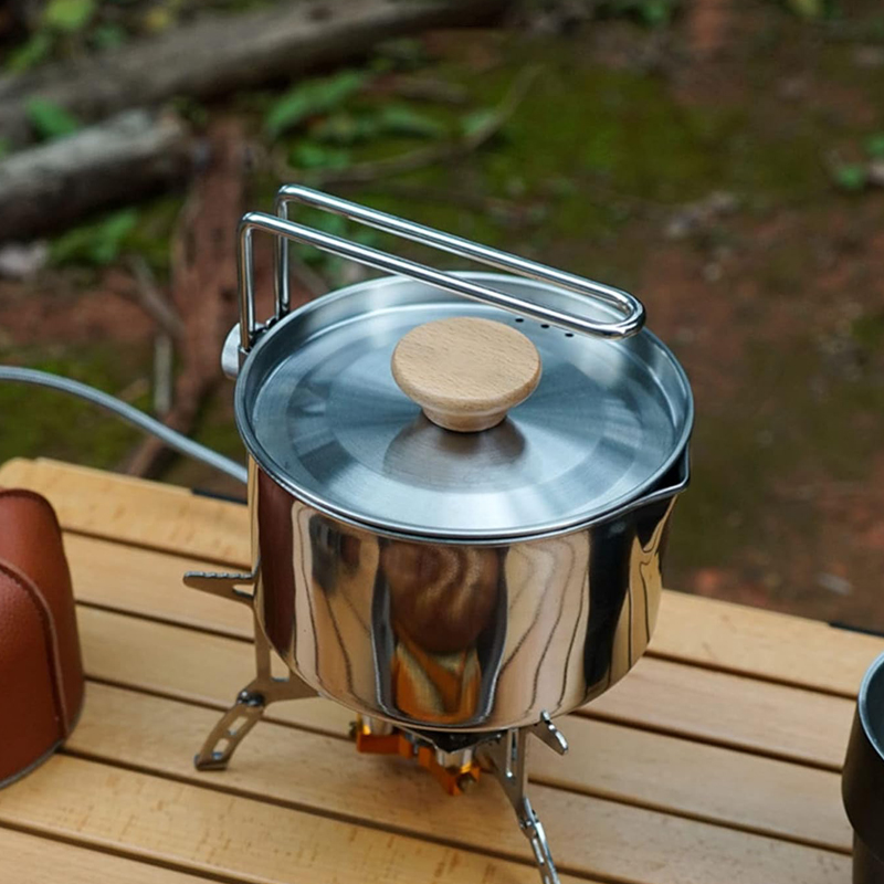 Ketel Kemah Baja Tahan Karat 1 - Camping Cooking Kettle ulasan dan harga