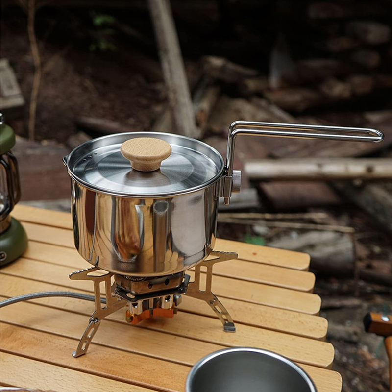 Ketel Kemah Baja Tahan Karat 1 - Camping Cooking Kettle ulasan dan harga