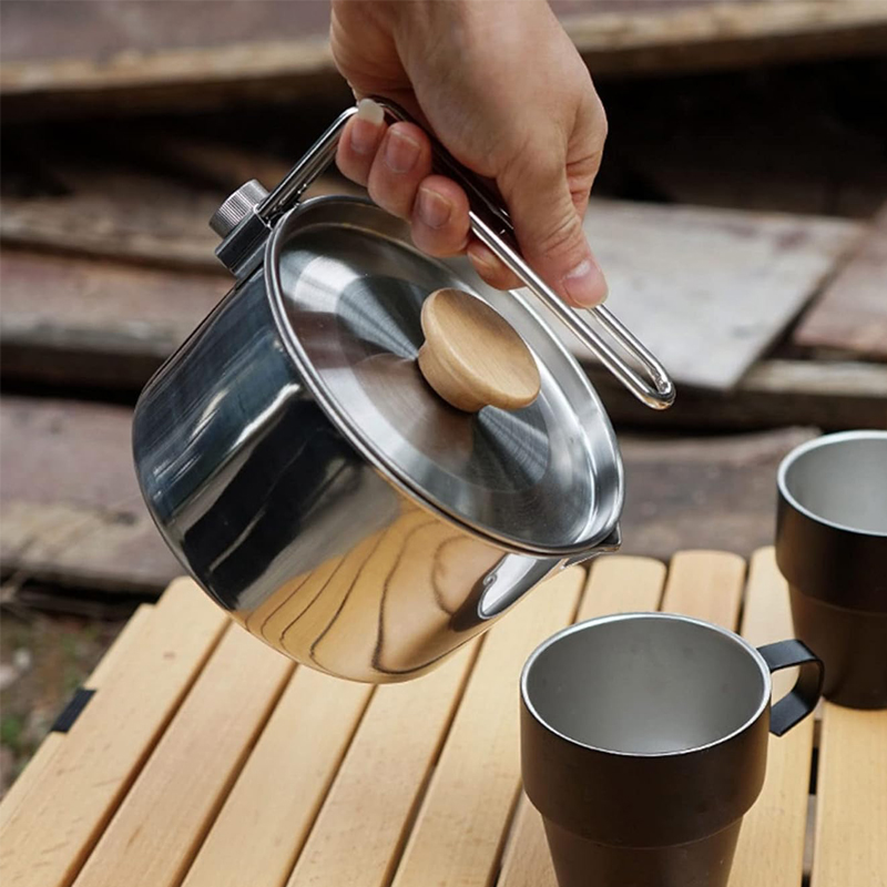 Ketel Kemah Baja Tahan Karat 1 - Camping Cooking Kettle ulasan dan harga