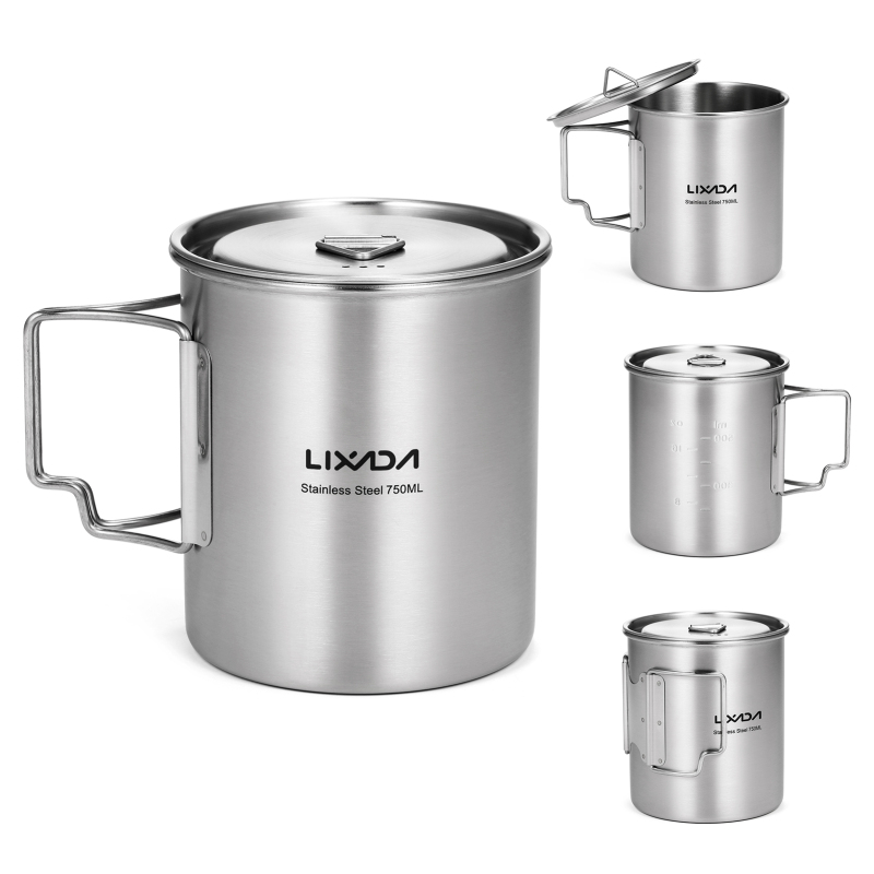 Lixada cangkir 750ml, luar rua - Camping Cooking Backpack ulasan dan harga
