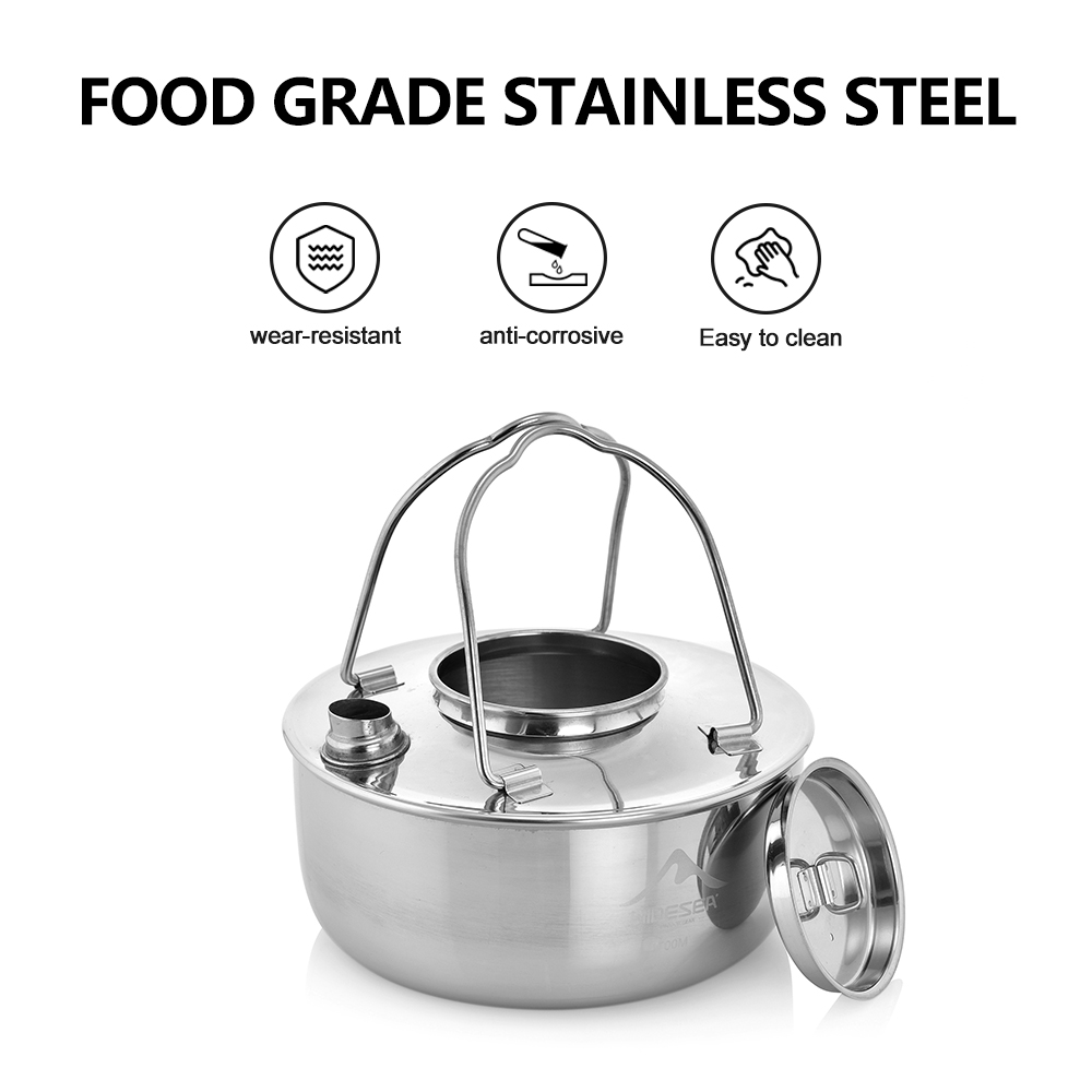 Layar Lebar berkemah luar ruan - Camping Cooking Kettle ulasan dan harga