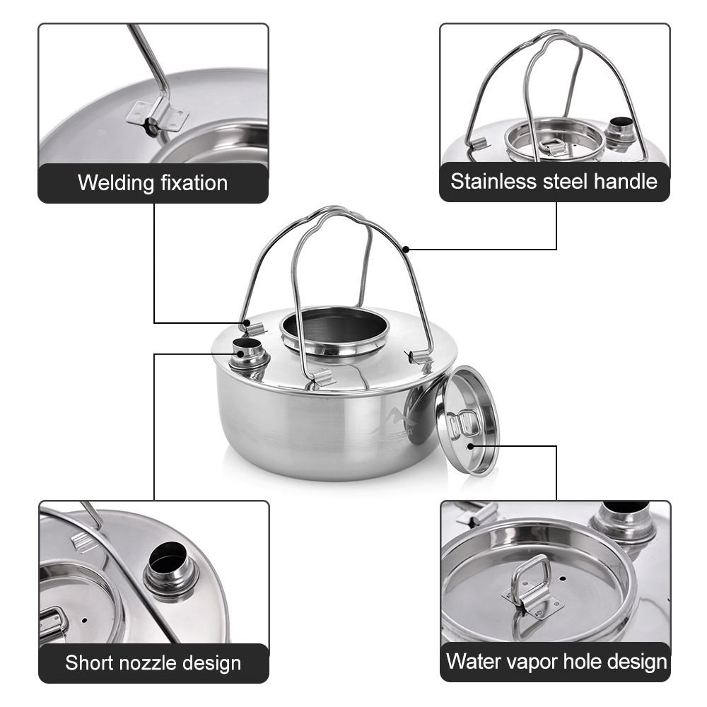 Layar Lebar berkemah luar ruan - Camping Cooking Kettle ulasan dan harga