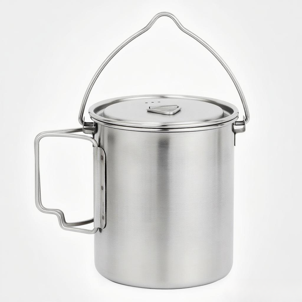 Pot Baja Tahan Karat 750Ml Can - Camping Cooking Cup ulasan dan harga
