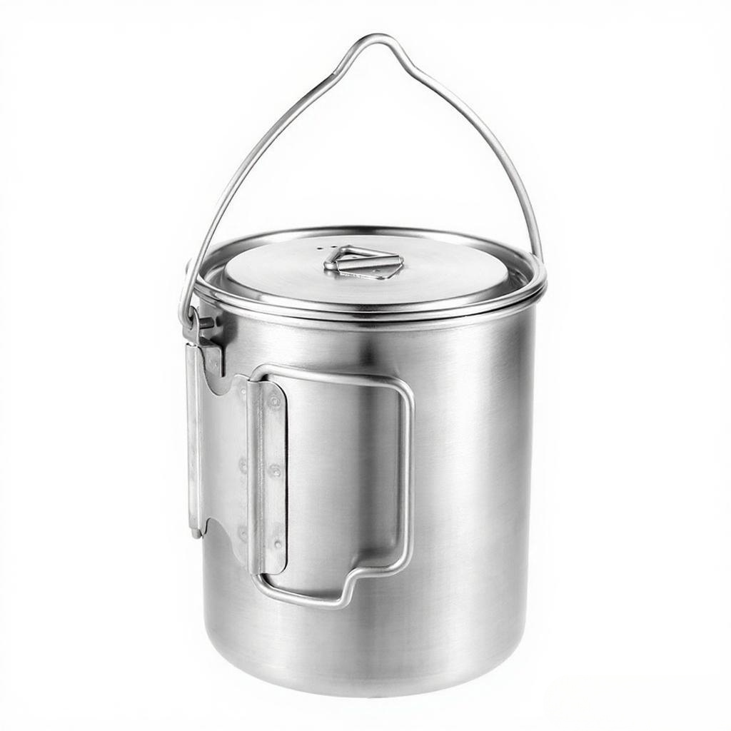 Pot Baja Tahan Karat 750Ml Can - Camping Cooking Cup ulasan dan harga