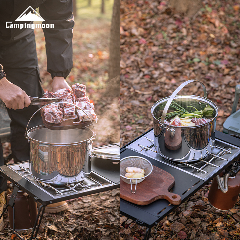CAMPINGMOON CC-24 panci masak  - Camping Cooking Pot Large ulasan dan harga