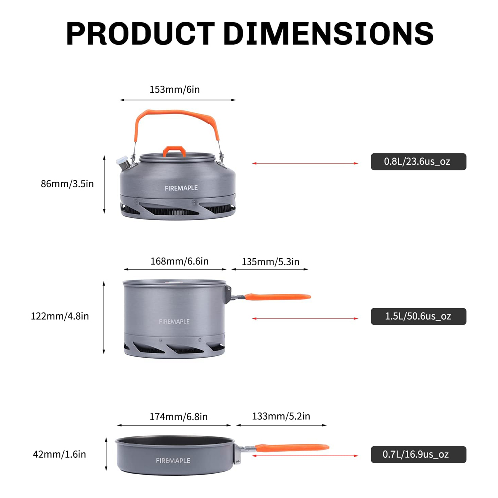 Peralatan Masak Berkemah Maple - Camping Cooking Gear Set ulasan dan harga