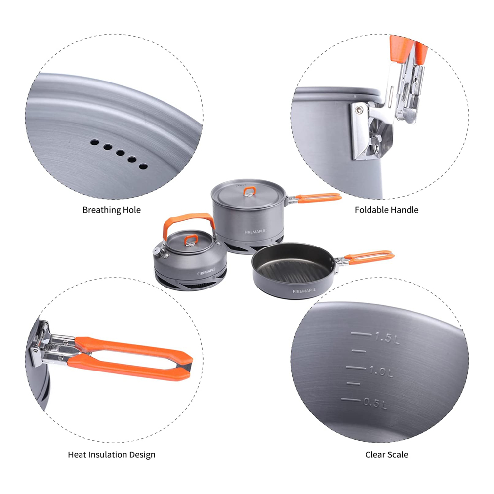 Peralatan Masak Berkemah Maple - Camping Cooking Gear Set ulasan dan harga