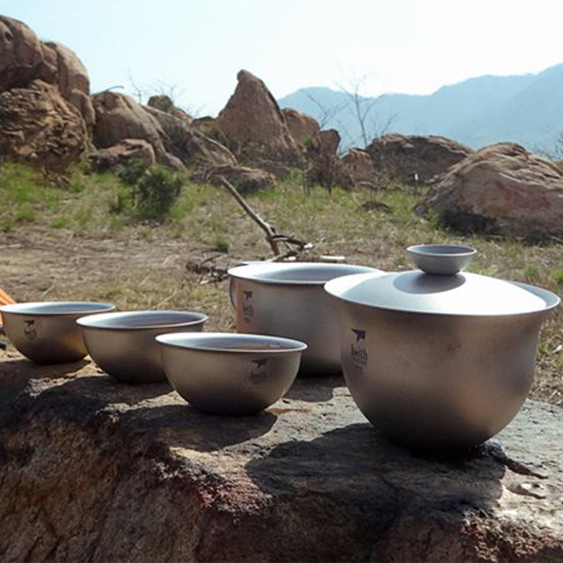 Keith Set Teh Kung Fu Titanium - Camping Cooking Kettle ulasan dan harga