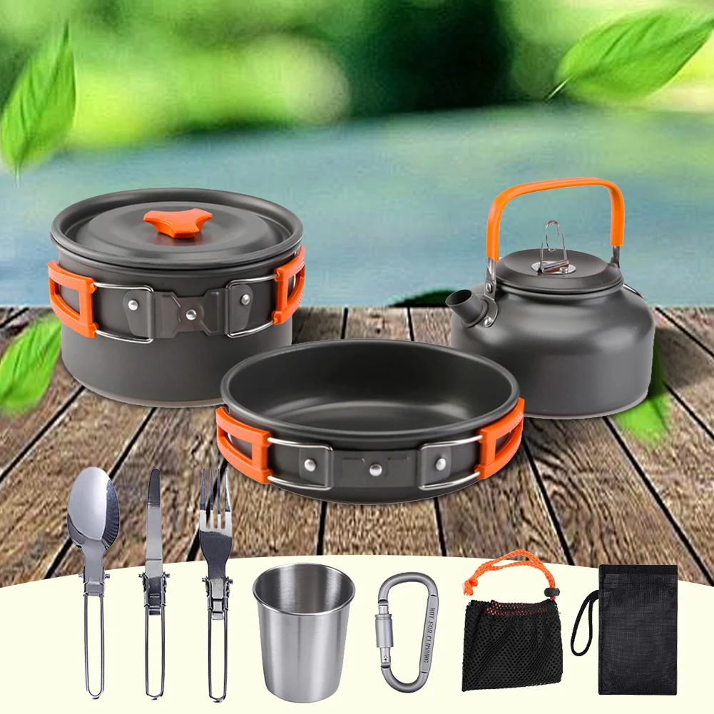 Peralatan Masak Berkemah Ketel - Camping Cooking Pot Set ulasan dan harga