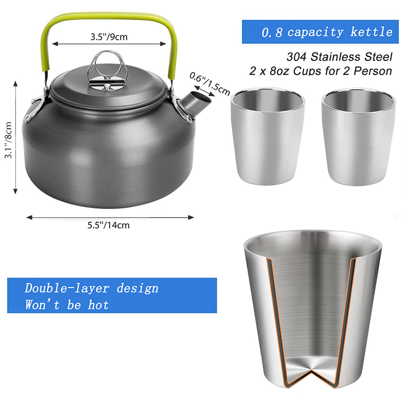1 Set Peralatan Masak Luar Rua - Camping Cooking Cup ulasan dan harga