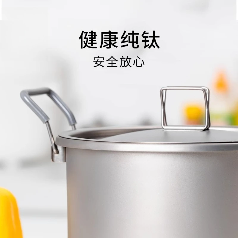 Panci Titanium 6L dengan Tutup - Camping Cooking Pot Large ulasan dan harga