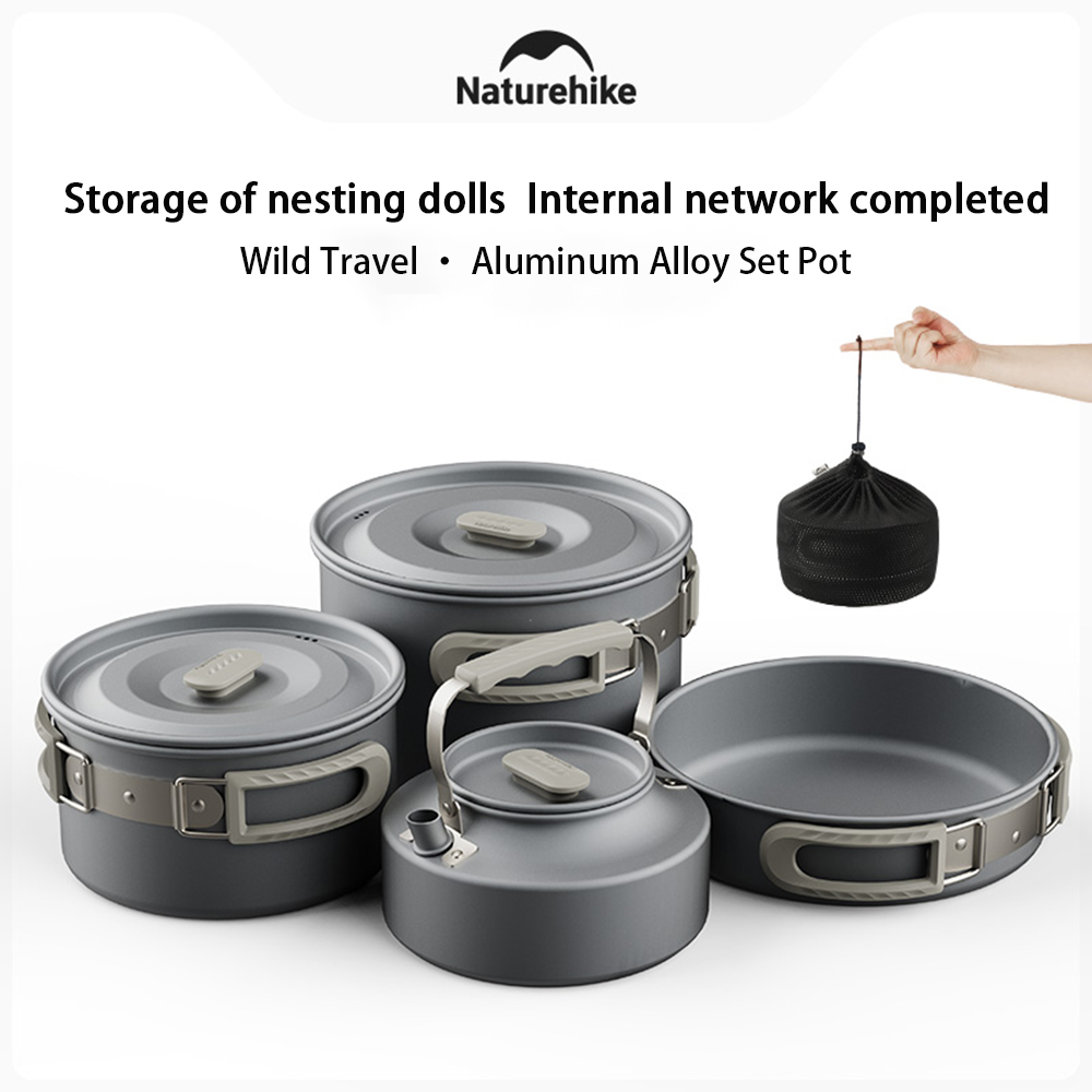 Naturehike Set panci luar ruan - Camping Cooking Pot Set ulasan dan harga