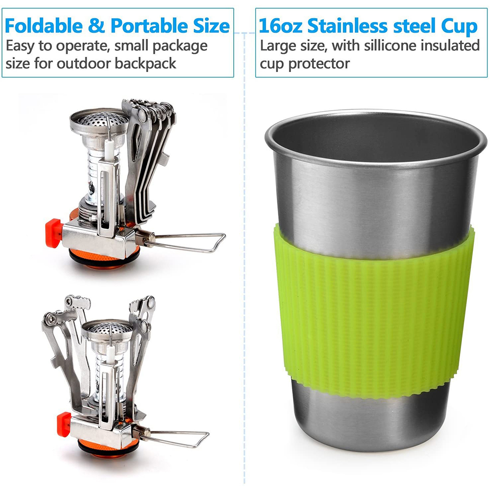 Kit Peralatan Masak Berkemah d - Camping Cooking Pot Set ulasan dan harga