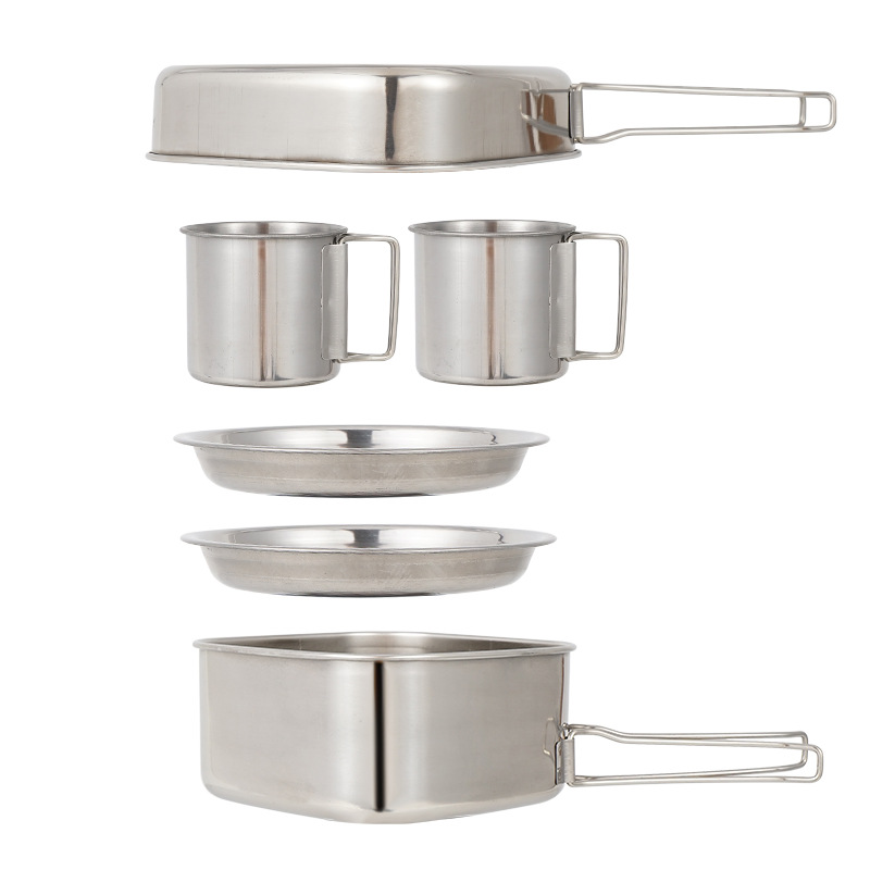 6 Buah Peralatan Masak Baja Ta - Camping Cooking Cup ulasan dan harga